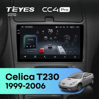Штатная магнитола Teyes CC4 Pro 8/128 Toyota Celica T230 (1999-2006)