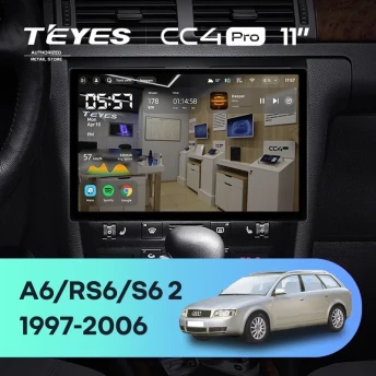 Штатная магнитола Teyes CC4 Pro 12/256 Audi S6 2 (1999-2004) (11")