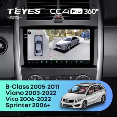 Штатная магнитола Teyes CC4 Pro 360 8/128 Mercedes-Benz Viano W639\W447 (2003-2022)