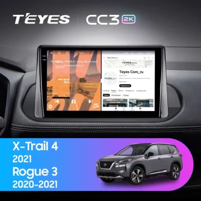 Штатная магнитола Teyes CC3 2K 4/64 Nissan Rogue 3 (2020-2021) (0din)