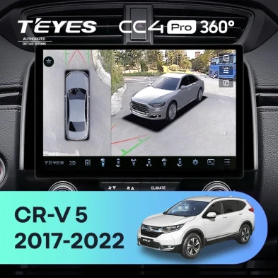 Штатная магнитола Teyes CC4 Pro 360 8/128 Honda CR-V 5 RT RW (2017-2022) (13")
