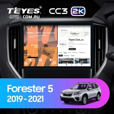 Штатная магнитола Teyes CC3 2K 4/64 Subaru Forester 5 (2018-2023) (11")