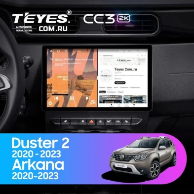 Штатная магнитола Teyes CC3 2K 4/64 Renault Arkana (2020-2023) F1 (11")