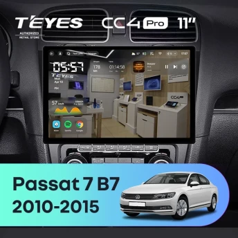 Штатная магнитола Teyes CC4 Pro 8/128 Volkswagen Passat B6 (2005-2010) (11")