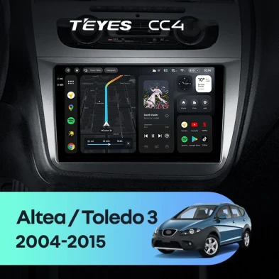 Штатная магнитола Teyes CC4 6/64 Seat Altea (2004-2015)