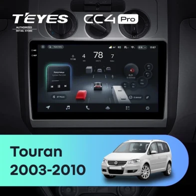 Штатная магнитола Teyes CC4 Pro 8/128 Volkswagen Touran 1 (2003-2010) F1